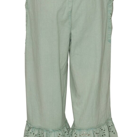 Free People Washed Perla Bloomers Pants Embroidered Drawstring Pull On XS - Picture 7 of 8
